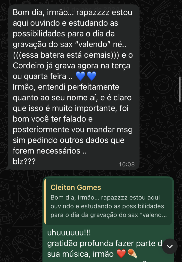 Feedback Cleiton Gomes